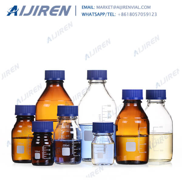 clear reagent bottle 250ml GL45 screw cap online China